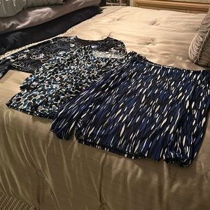 A bundle of 3 designer blouses, size large all in excellent condition $15.00